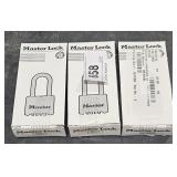 (3) Master Lock 175LH resettable combination locks