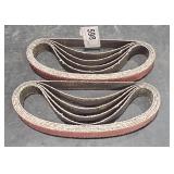 (2) Packs Sanding Belts 3/4" x 18 1/2"   5ea