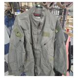 Drifire Green Jacket w/ Pockets and Velcro Tabs sz