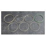 6 Smaller Bangle Bracelets