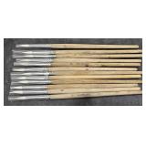 12 Pro-Source #6 white taklon brush