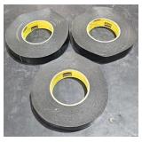 3 Rolls 3M Scotch HD 226 22062 Black Tape