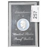 1972 S Eisenhower Proof Dollar in Case