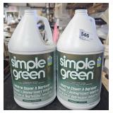 (2) 1 Gallon Simple Green Cleaner & Degreaser