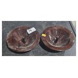 2 Pottery Apple Bakers