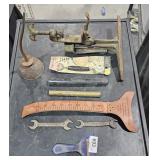 Vintage- Oil Can, Tools, Vintage Inseam Measuring