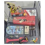 Vintage Toys-Pull Mickey Wood Toy, Volin in Box,