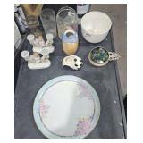 Vintage Collectable Etched Glass, Wallace Silver