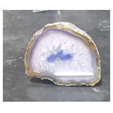1/2 Geode  Thunder Egg 2 1/4" Tall 2" Long