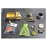 ERTL Dump Truck, Decorative Metal Sailing Ship,