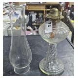 Vintage Hurricane Oil Lamp and Chimney