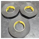 3 Rolls 3M Scotch HD 226 22062 Black Tape 1" Wide