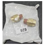 (2) PTC DOT male connector parker brass 12 Tub X-8