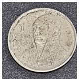 1950 - 1 Peso Mexicanos  Silver Coin