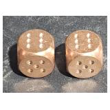 Set MK Barz .999 Copper Dice