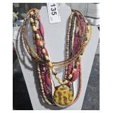 (2) Multi Strand Necklaces