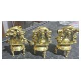 3 New Brass Theodolite Key Chain