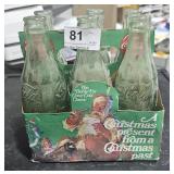 Vintage 6 Pack Coca Cola Glass Bottles Patten Date