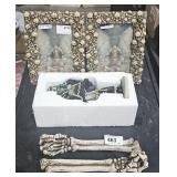 Skeleton Halloween Decor - 2 Arms, Statue, &  2
