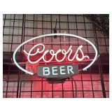 Coors beer sign neon.  Works. We will not ship