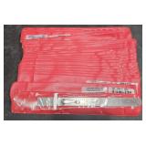 (24)  1/2"-6" stainless steel pocket ruler English