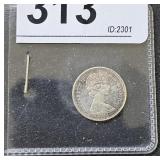 1867-1967 Canada Silver 10 Cent Coin