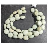 3 Strands of Greenish/ Blue Oval Beads