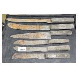 (6) Rusted Knifes