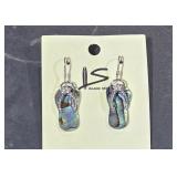Sterling w/ Mother of Pearl Sandals tw 3.60 gr