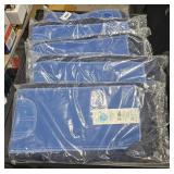 (5) Launderable loop end dust mop tie-less blue