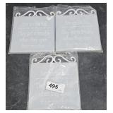 (3) Wall sign Decor  "Men are Like Fish...."