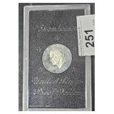 1971 S  Silver Eisenhower Proof Dollar in Case