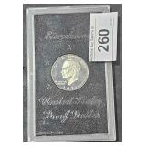 1971 S Silver Eisenhower Proof Dollar in Case