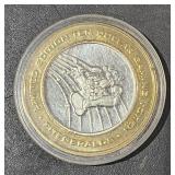 2000 Ten Dollar Gaming Token Silver Strike
