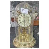 Kundo Windup Clock w/ Glass Dome No Key  Made in