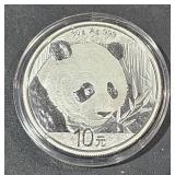 2018 Asian 10  30g Silver Panda Round