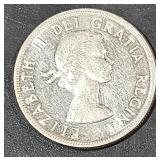 1963 Canada Dollar  .60oz Silver Coin
