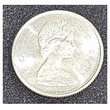 1867- 1967 Silver Coin Canada 25 Cent