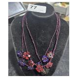 3 Beaded Necklaces w/ Magnetic Clasps