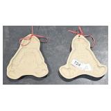 (2) Brown bag cookie molds Raggedy Ann 1985,