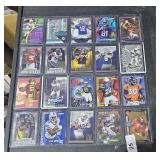 19 Football Cards in Plastic Sleeves & 1 Hockey