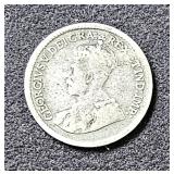 1920 5 Cents Canada Silver Coin