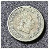 1963 -1/4g  NederLanddse Silver Coin