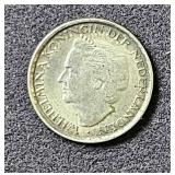 1948 1/10 g Munt Van Curacao Silver Coin