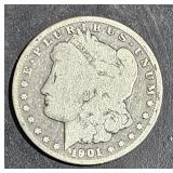 1901 O Morgan Silver 1$ Dollar Coin