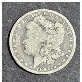 1894 O Morgan Silver 1$ Dollar Coin