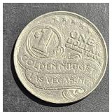 Golden Nugget One Dollar Gaming Token Las Vegas