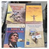 (4) American Indian books (writing inside One)