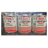 (3) Oates All Purpose Cement