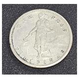 1909 One Peso Filipinas United States of America